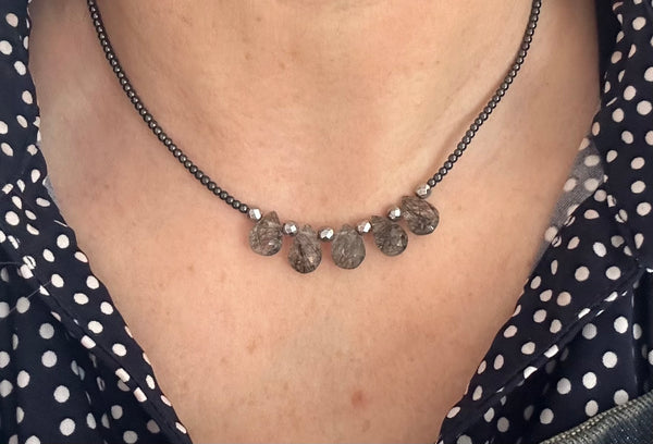Rutile & Hematite Necklace