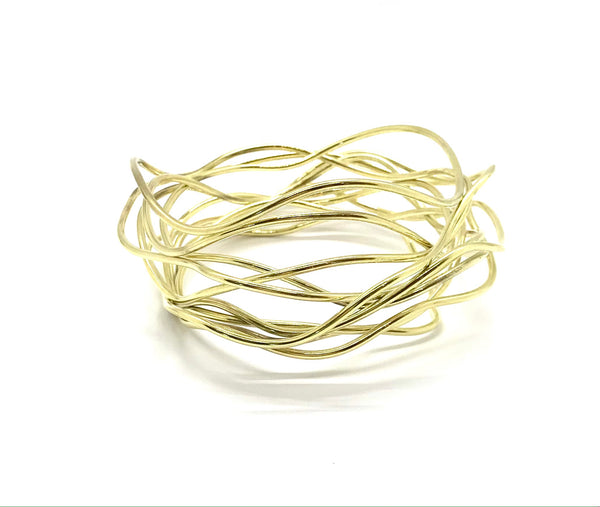 Nest Bangle Brass