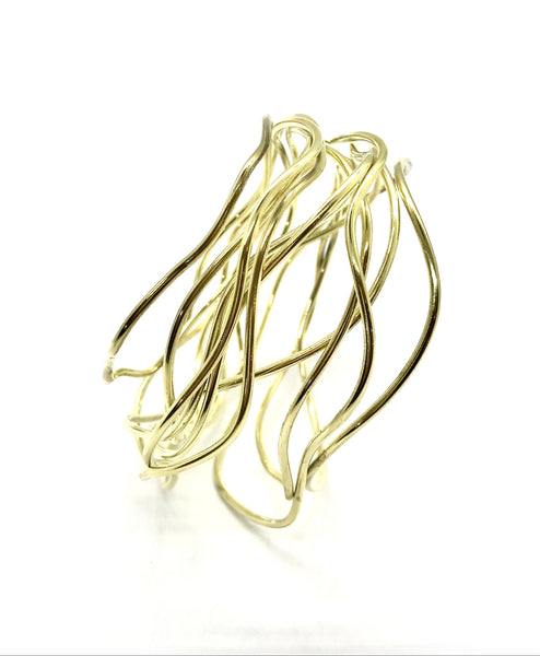 Nest Bangle Brass