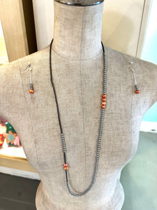 Flapper Necklace & Earring Set