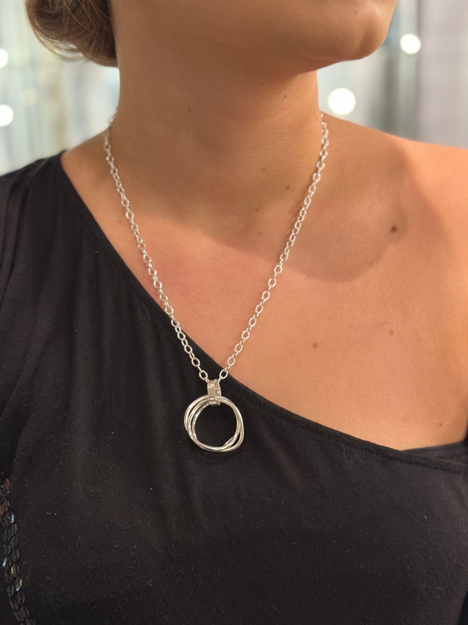 Silver Nest Pendant (midi size)