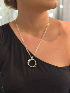 Silver Nest Pendant (midi size)