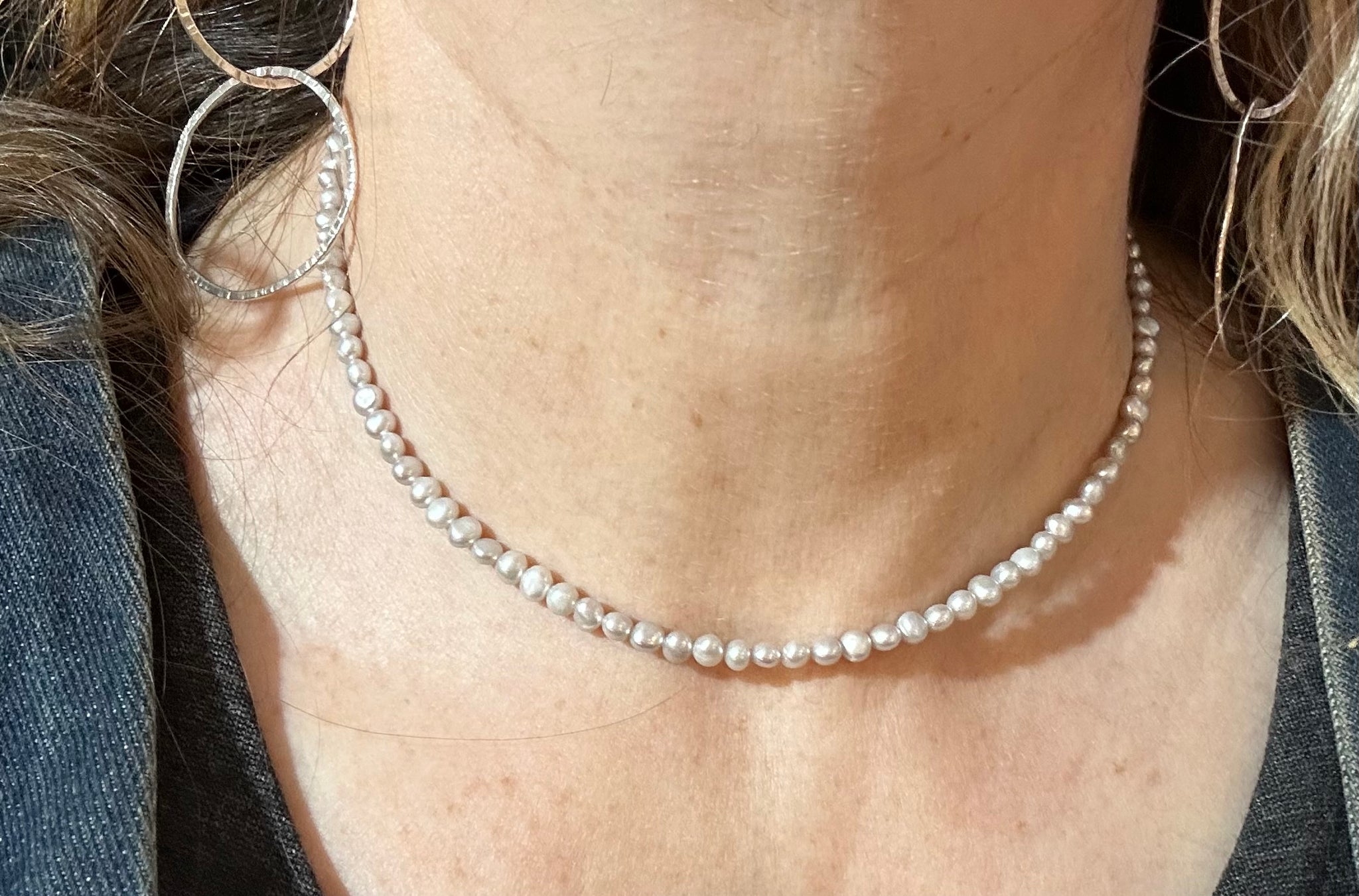 Grey Freshwater Pearl Necklace