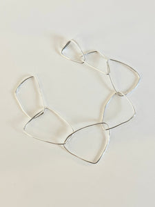 Silver Large Link Asymmetrical Bracelet