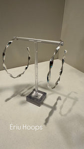 Ériu Silver Hoop Earrings
