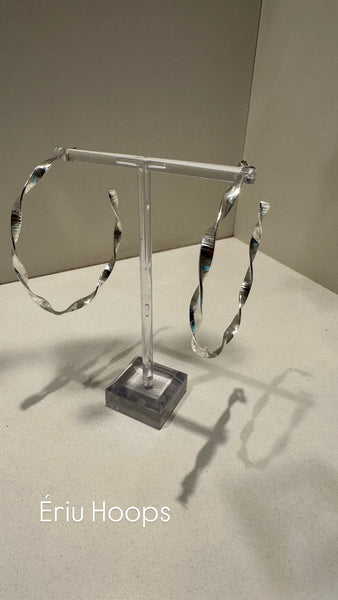 Ériu Silver Hoop Earrings