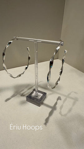 Ériu Silver Hoop Earrings