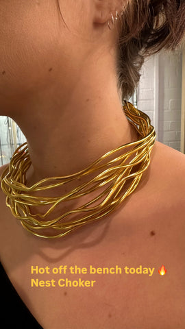 Gold Nest Choker