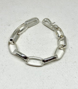 Silver Oval Link Bracelet ( chunky)