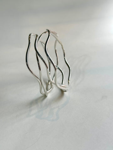 Silver Nest Bangle (Maxi)