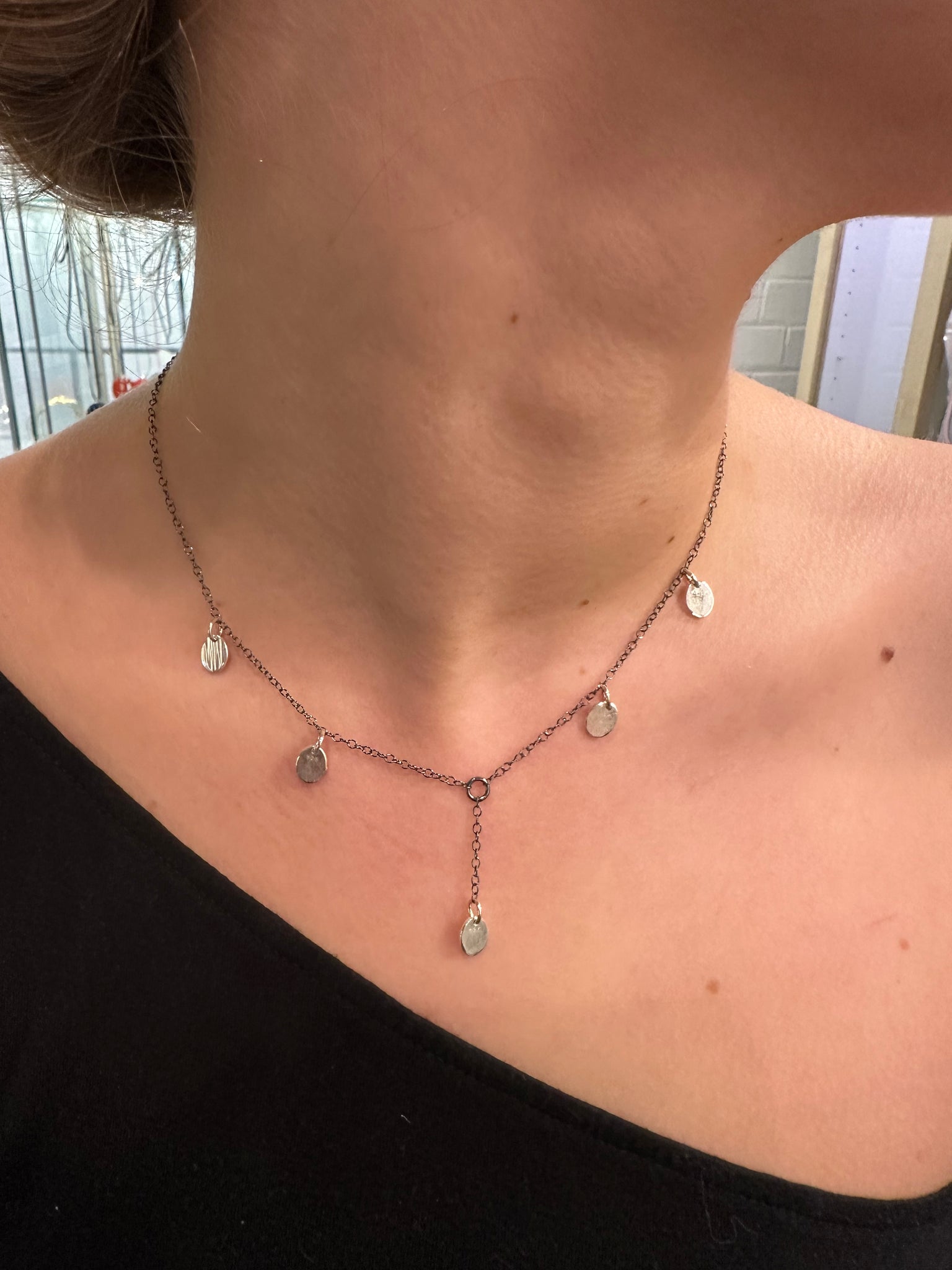 Silver Hera Drop Necklace