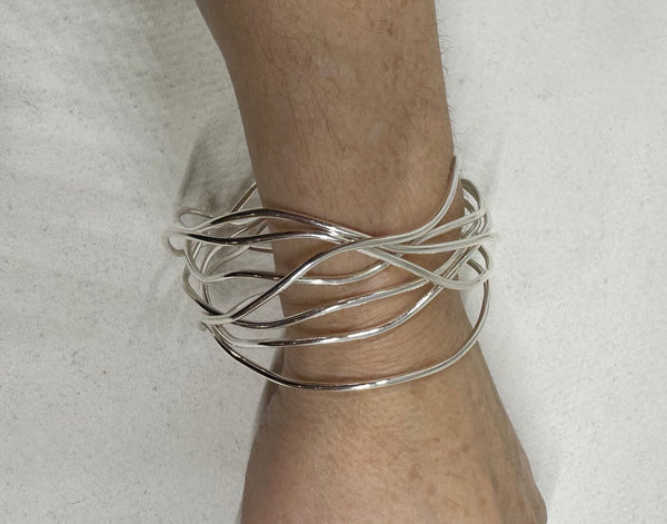 Silver Nest Bangle