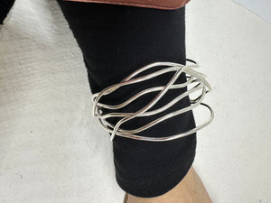 Silver Nest Bangle