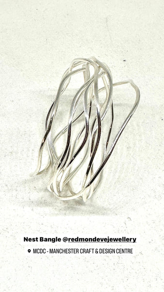 Silver Nest Bangle