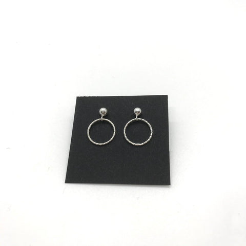 Silver Loopy Studs