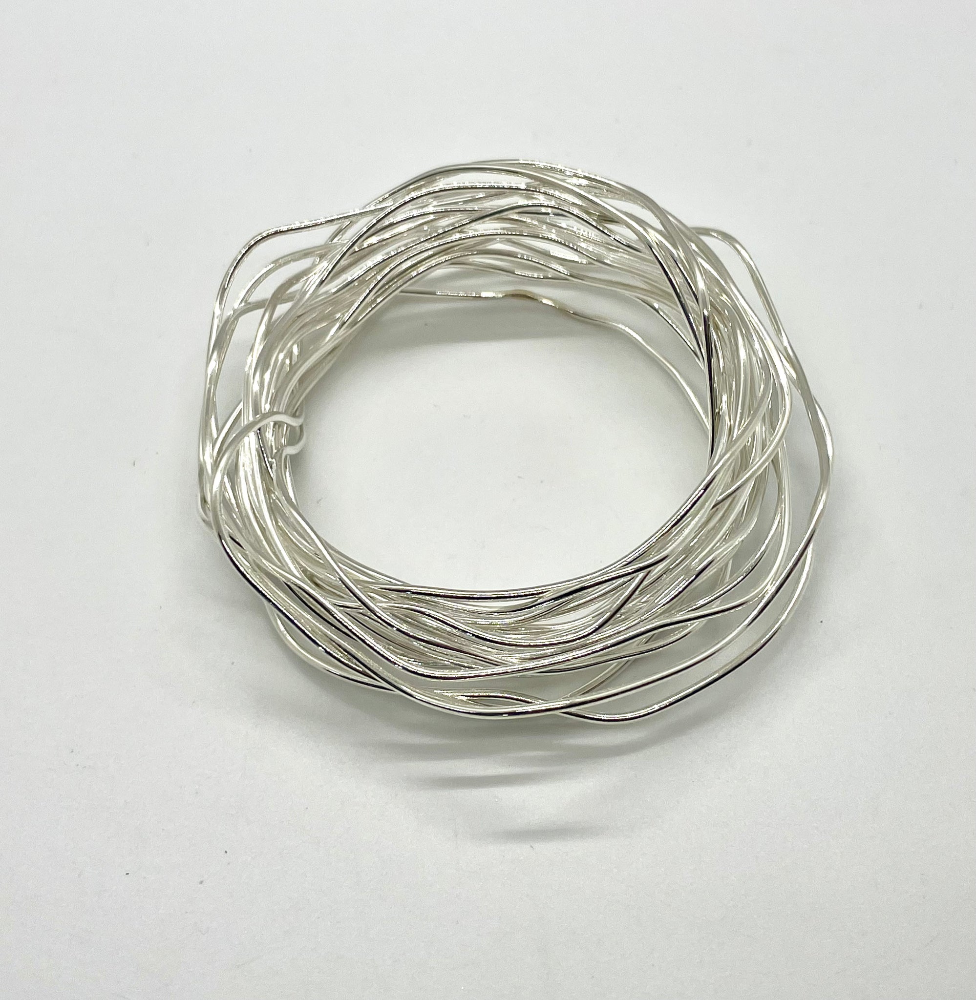 Silver Nest Bangle