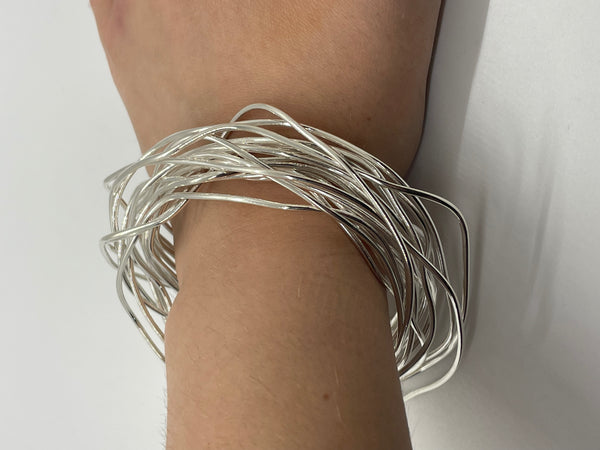 Silver Nest Bangle
